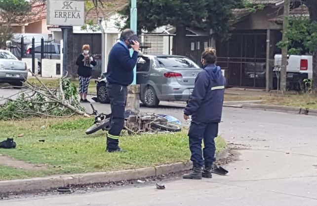 La esquina de Hernandarias y Centenario en la ciudad de Santo Tomé