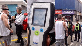 Choque en el microcentro. El conductor del auto dio positivo de alcoholemia y este martes se conoció la sanción de inhabilitación.&nbsp;