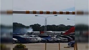 VIDEO | Principio de incendio en un avión de una low cost
