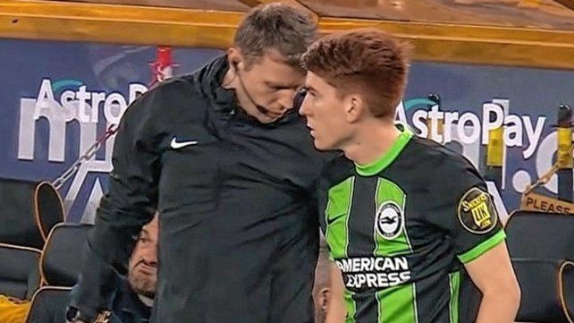 Valentín Barco debutó con la camiseta del Brighton