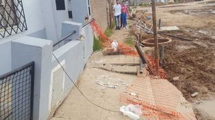 Vecinos de Las Lomas piden suspender las obras del desagüe Espora