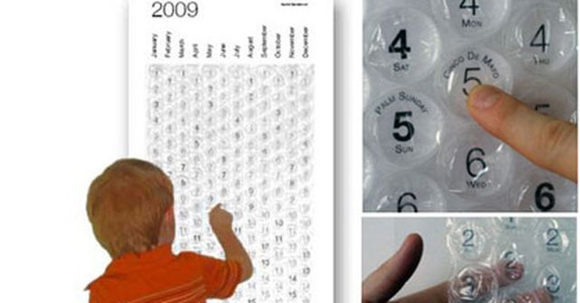 Un calendario 2009 con burbujas de aire es furor en Estados Unidos