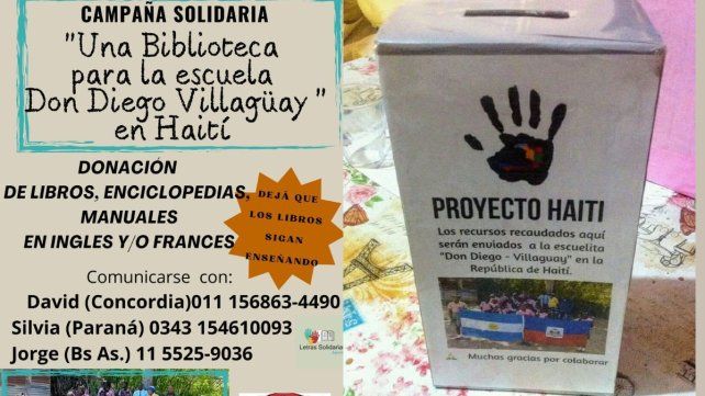COLABORACIÓN. Un entrerriano fundó una escuela primaria en Haití