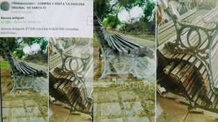Vendían por Facebook los bancos antiguos de Avenida Freyre