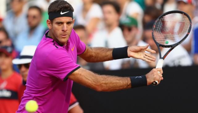 Del Potro ya está en los cuartos de final de Roma