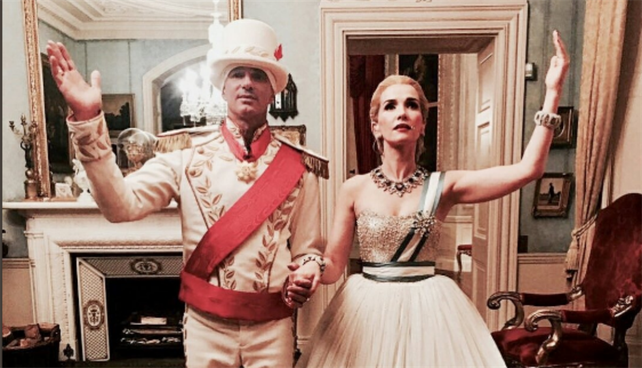 Natalia Oreiro le cumplió el sueño a un magnate ruso y fue Evita por un día