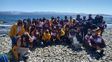 Alumnos del Instituto Fisherton de Educación Integral, este verano, en su viaje de estudios a Bariloche.