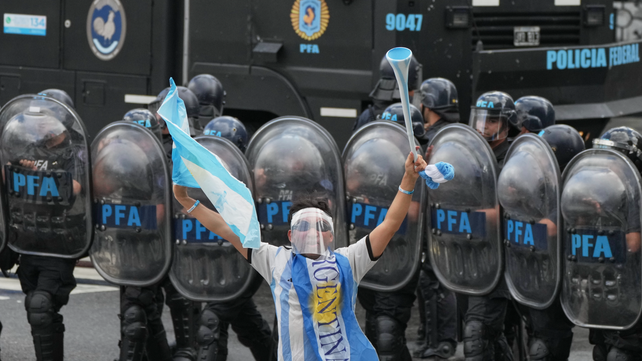 Los jubilados se manifestaron también en Rosario