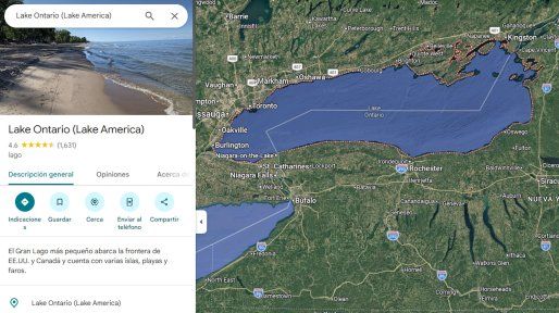 Google Maps le hizo caso a Trump: ahora el lago Ontario se llama lago América