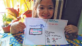Deborah Rodríguez tiene 6 años y va a empezar 1º grado en la escuela Mercedarias de Paraná.