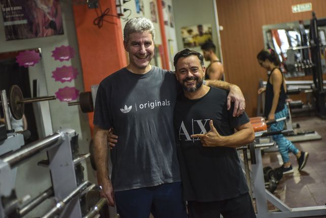 Con la felicidad del entrenamiento.&nbsp;