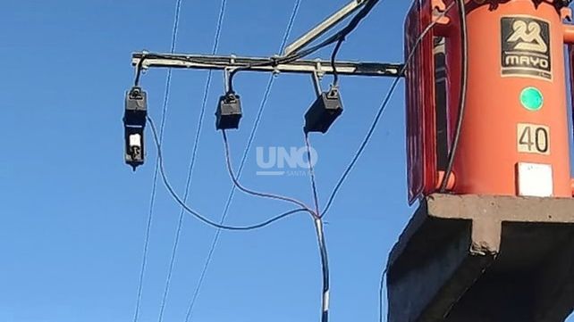 Se robaron los cables y la Ruta 168 se quedó sin luz en un gran tramo