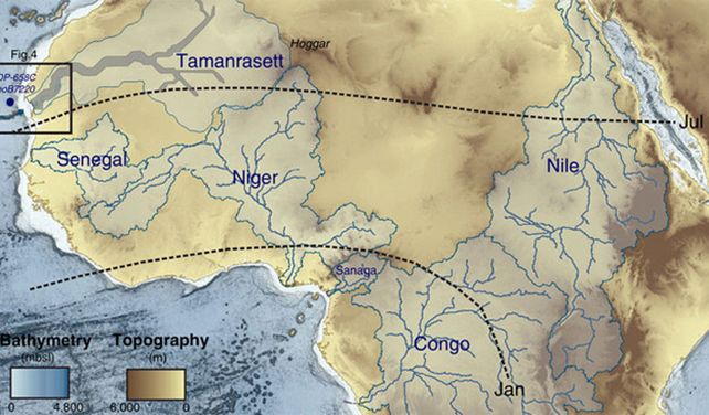 El Sáhara estuvo atravesado por una red de ríos