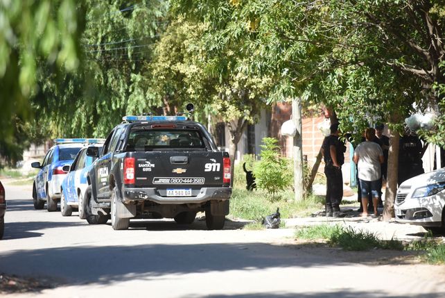 Una cuadra del barrio Puente Gallego