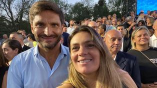 Di Stefano, junto a Pullaro, durante la reciente campaña en Santa Fe.