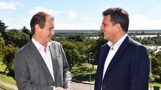 Encuentro. Massa quiere que los gobernadores sean ordenadores y elogió con énfasis a Bordet.