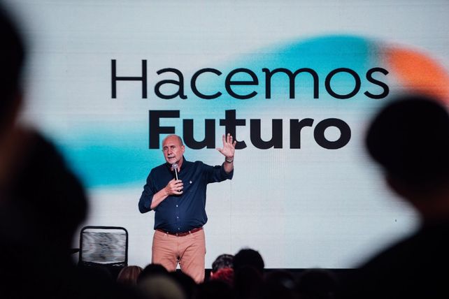 Omar Perotti habló al final del encuentro de Hacemos Santa Fe que se desarrolló en Rosario.