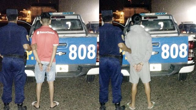 Hallaron y detuvieron a los presuntos autores del balazo al joven herido.