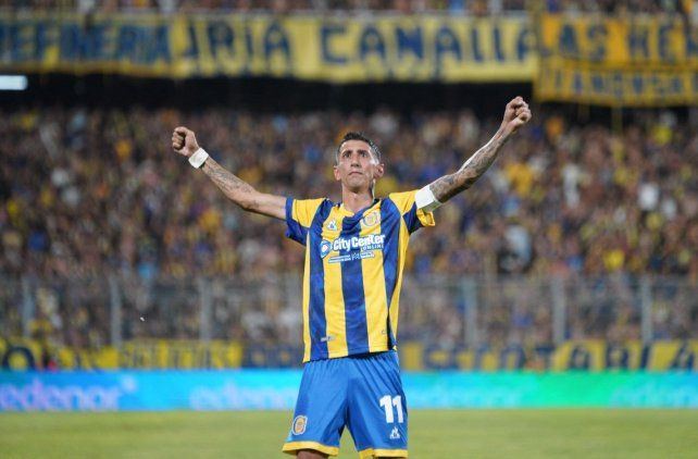 Brazos abiertos para Ángel Di María que sueña con un Central protagonista en la Copa Libertadores.
