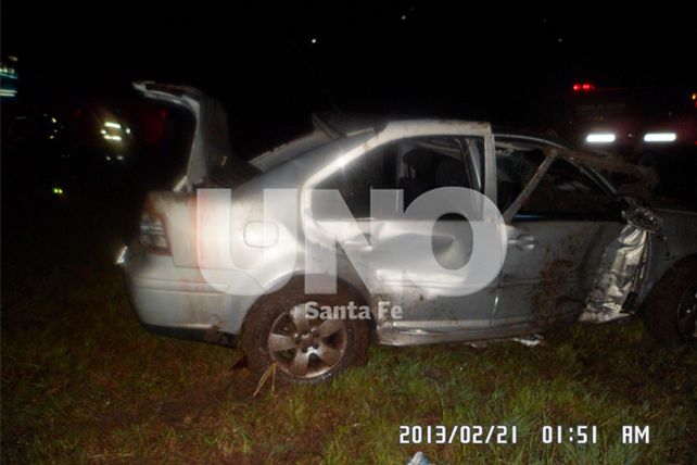 Murieron dos personas en un vuelco en el departamento San Justo
