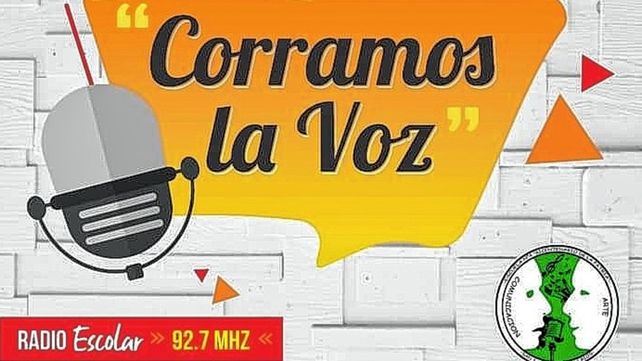 En la escuela. Funcionan los estudios de Corramos la Voz