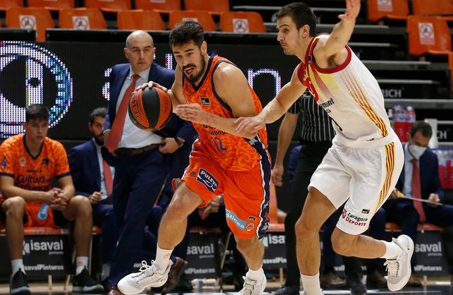 El cañadense Brussino aportó 5 puntos en la derrota de Zaragoza.&nbsp;