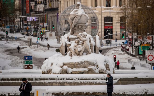 Plaza Cibeles en el centro de Madrid