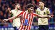 Con un tanto de Julián Álvarez Atlético Madrid goleó a Barcelona