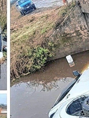 Federación: una familia resultó ilesa tras caer una camioneta a un arroyo