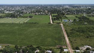 La zona de los terrenos a expropiar para liberar la traza del circunvalar Santa Fe