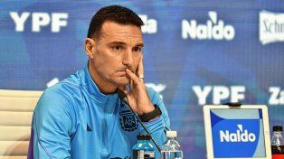 Lionel Scaloni habló en conferencia de prensa.