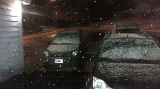 En vísperas de primavera, la nieve sorprendió a todos en Mar del Plata