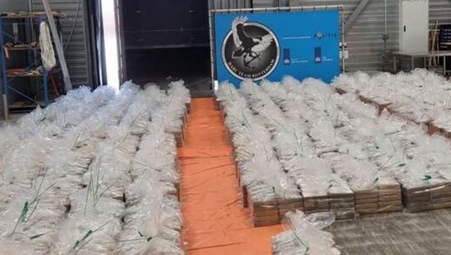 Incautaron un gigantesco cargamento de cocaína en Europa