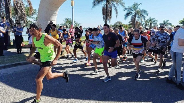 Más de 150 corredores de diferentes puntos de la región participaron de la maratón policial.