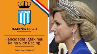 Racing celebró que la reina Máxima es su hincha más famosa