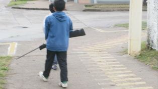 Dos niños paseaban armados por la calle en la ciudad de Rafaela