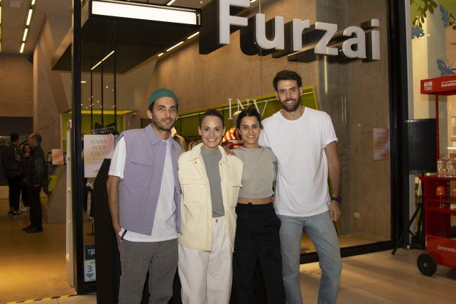 Iván Amann, Victoria Ferro, Franca Ginebra y Lucas Eiguren