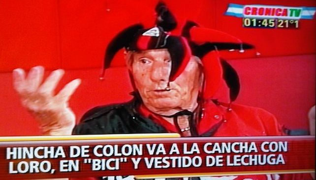 Falleció Lechuga, el hincha de Colón que trascendió fronteras con los colores rojinegros