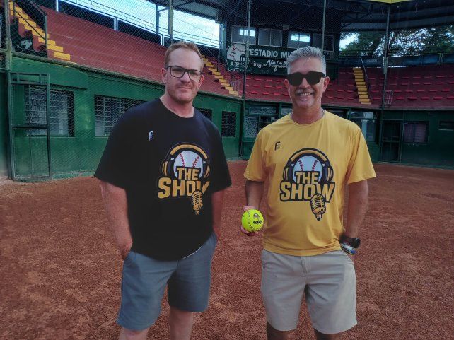 &nbsp;Nicolás Bittor y Duilio Scialacomo organizadores del certamen internacional de sóftbol.