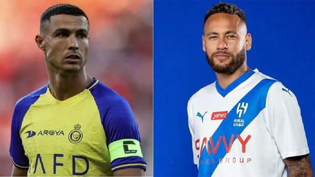 Estrellas en Arabia. Crisitiano Ronaldo juega en Al-Nassr y Neymar en Al-Hilal FC.