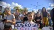La manifestación se realizó pidiendo por los niños entrerrianos. Foto UNO Mateo Oviedo. La manifestación se realizó pidiendo por los niños entrerrianos. Foto UNO Mateo Oviedo.