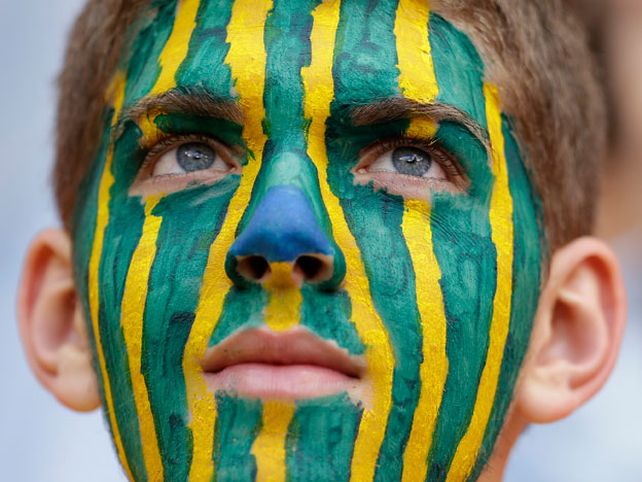 Los hinchas de Brasil no la pasan nada bien