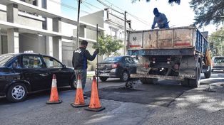 Trabajos de bacheo