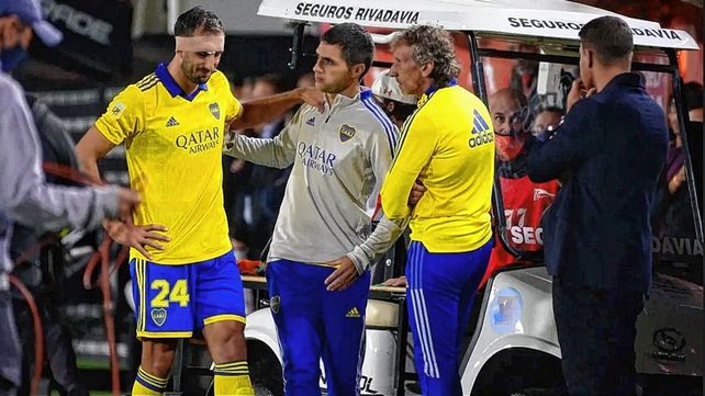 El capitán de Boca Juniors se lesionó en el partido contra Estudiantes de La Plata.