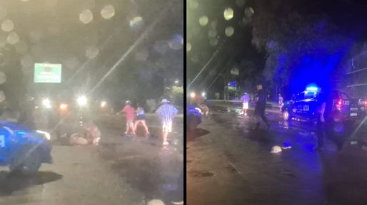 Navidad trágica: un motociclista murió tras un choque en la autopista Santa Fe - Rosario, a la altura de calle Gaboto