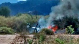Chocaron dos helicópteros en pleno vuelo en La Rioja y hay diez muertos