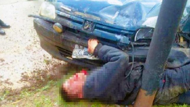 Un carnicero persiguió a delincuentes con su auto, atropelló a uno y lo mató