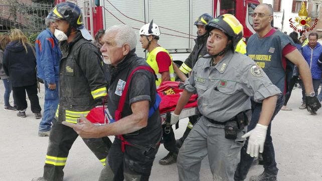 Las estremecedoras imágenes del sismo que sacudió a Italia