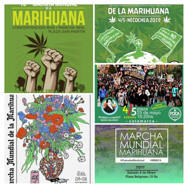 Mirá el mapa de las marchas por la legalización de la marihuana en Argentina