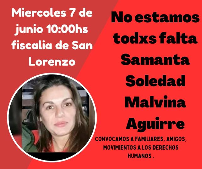 Sigue sin aparecer Samanta Aguirre: se aportaron datos confusos a la investigación